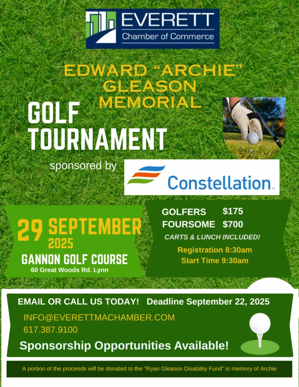 September Golf Tournament Flyer